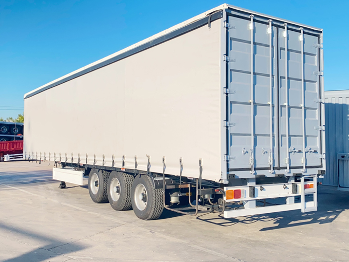 Side curtain box semi-trailer