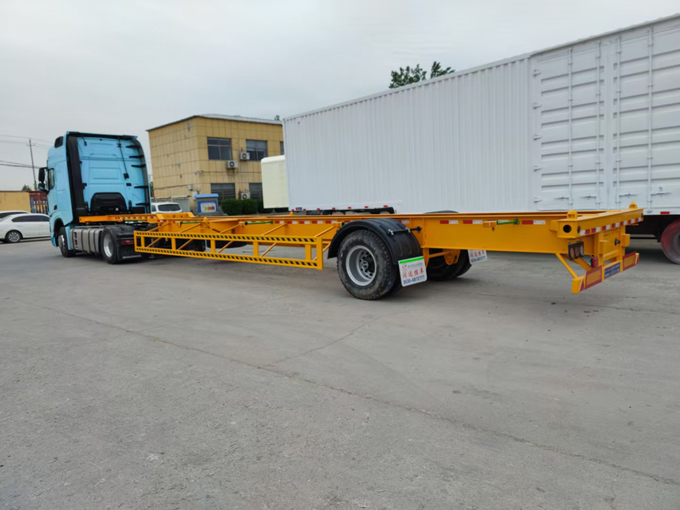 Container transport semi-trailer