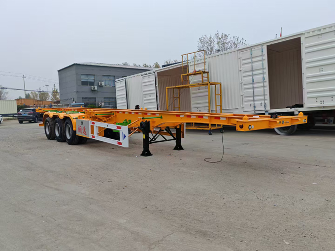Container transport semi-trailer