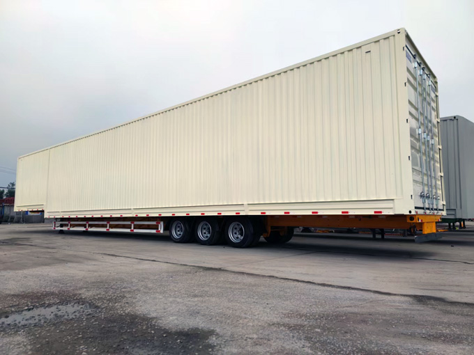 Logistics box semi-trailer