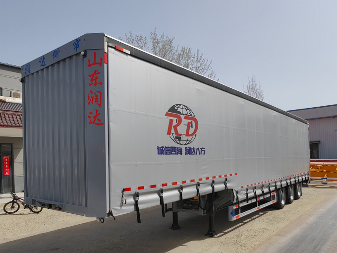 Logistics box semi-trailer