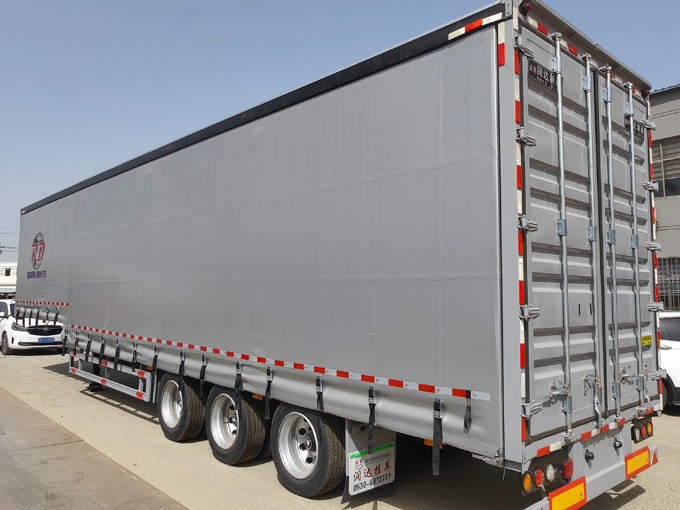 Logistics box semi-trailer